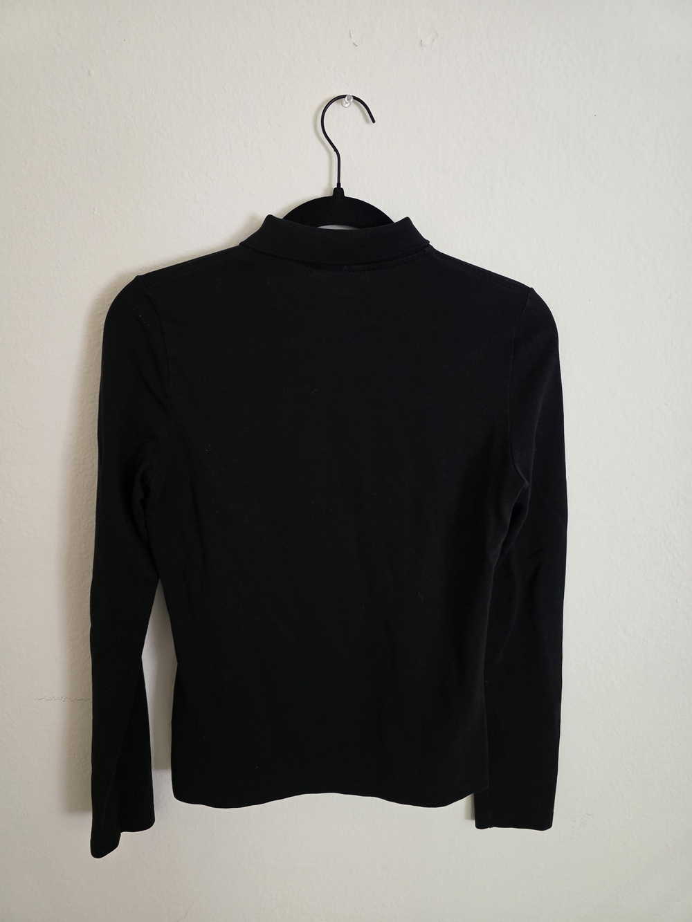 Lacoste Black Long Sleeve Polo Top - Picture 2 of 4